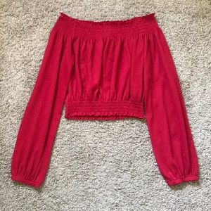 H&M off-the-shoulder crop top